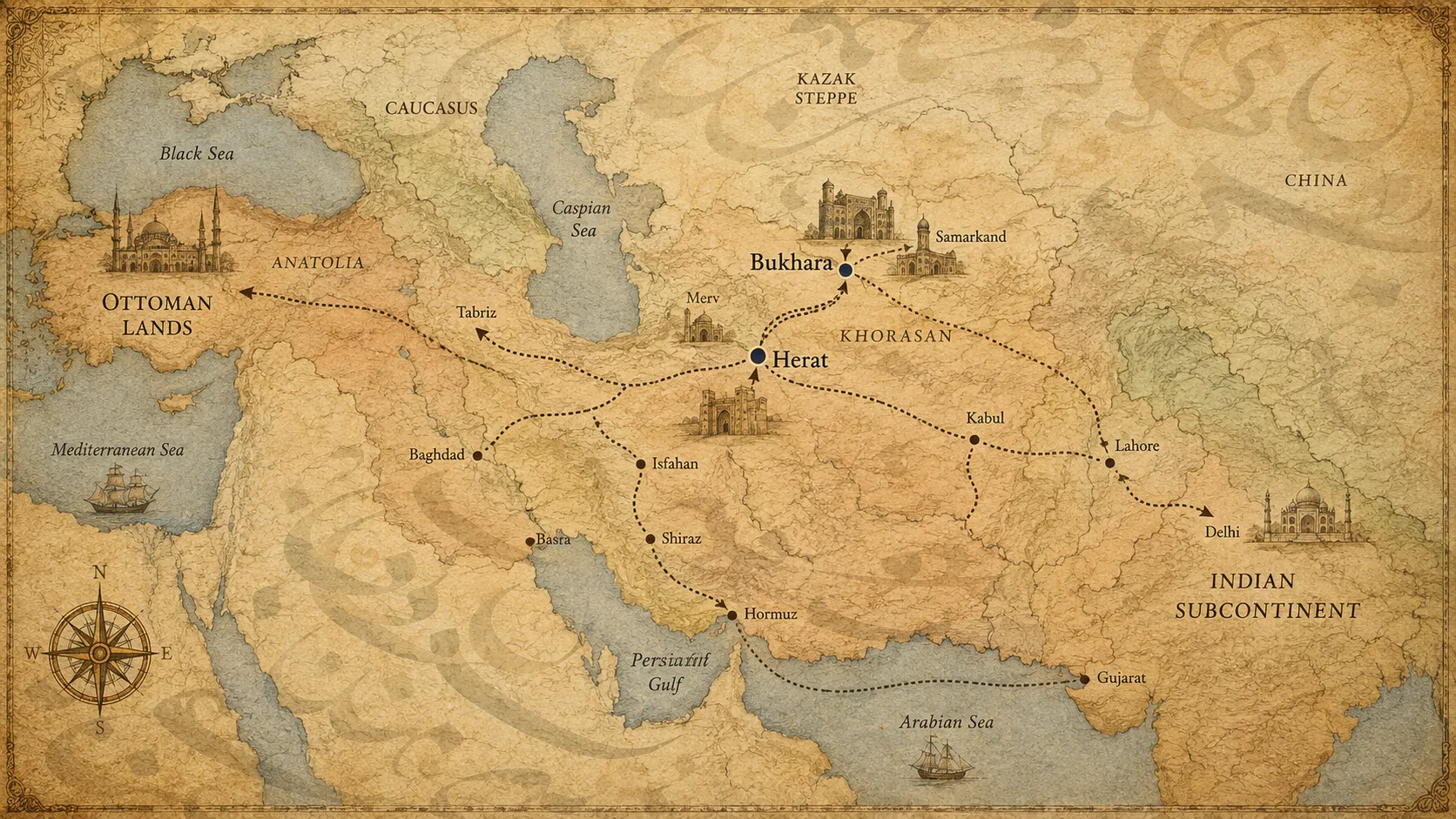 The Journey of Nastaliq: From Herat and Bukhara to India and the Ottoman World
